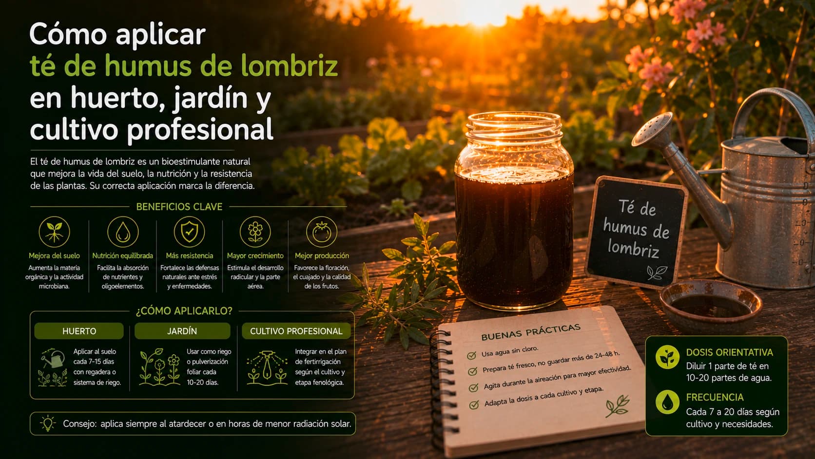 Efecto del té de humus de lombriz en la síntesis de resina y cannabinoides en Cannabis