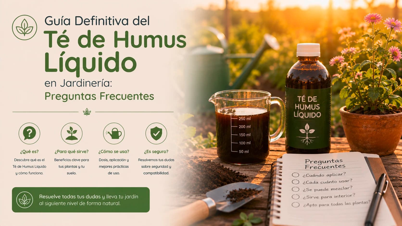Guía Definitiva del Té de Humus Líquido en Jardinería: Preguntas Frecuentes