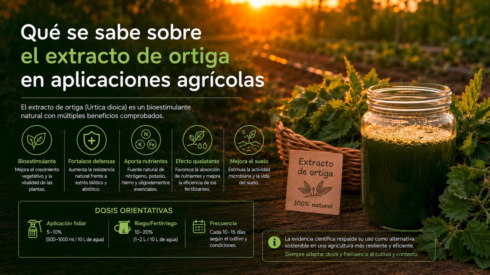 Revisión científica de extractos botánicos ecológicos utilizados en el manejo fitosanitario.