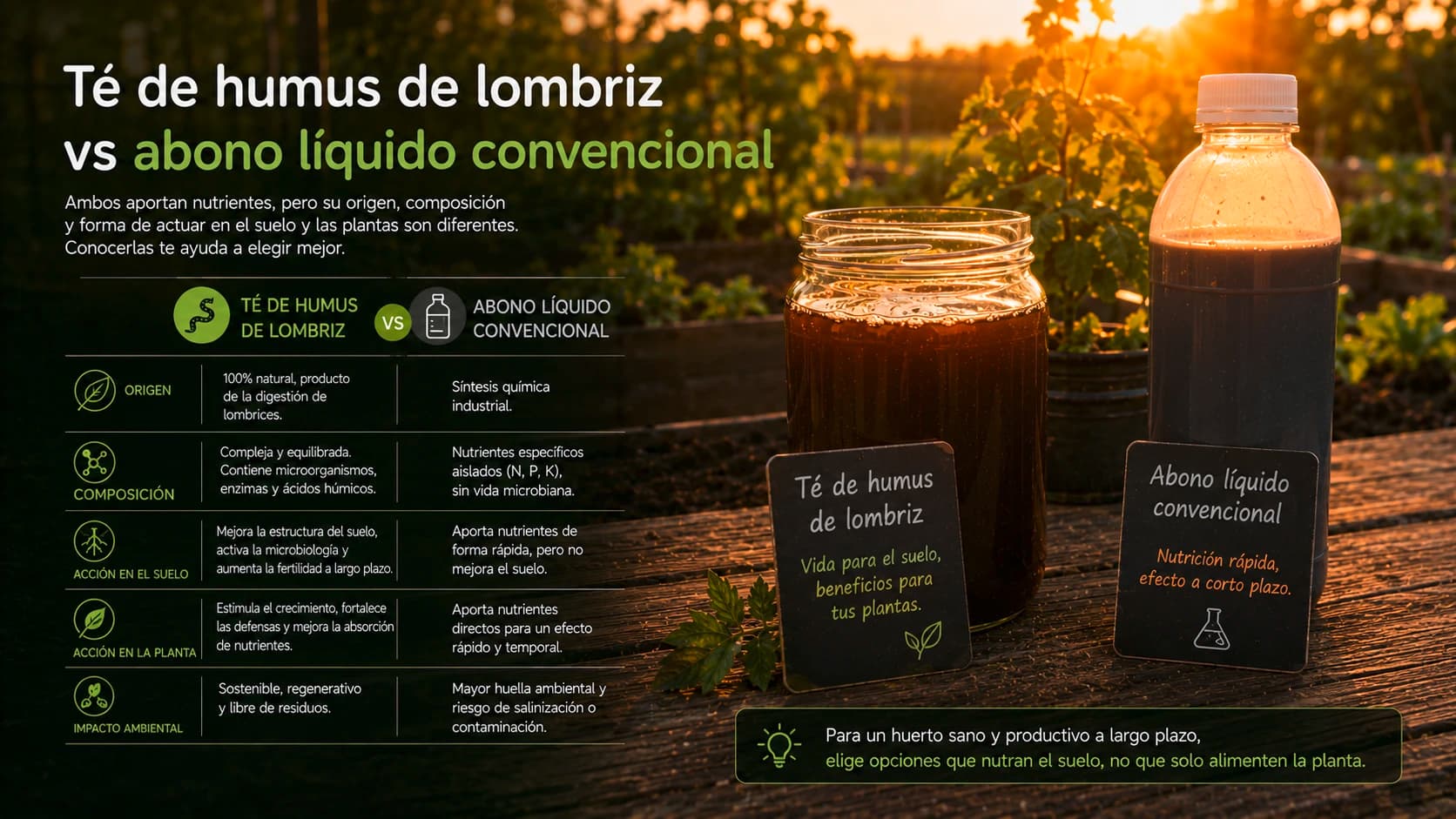 Comparativa entre abono mineral convencional y té de humus biológicamente activo en el desarrollo radicular.