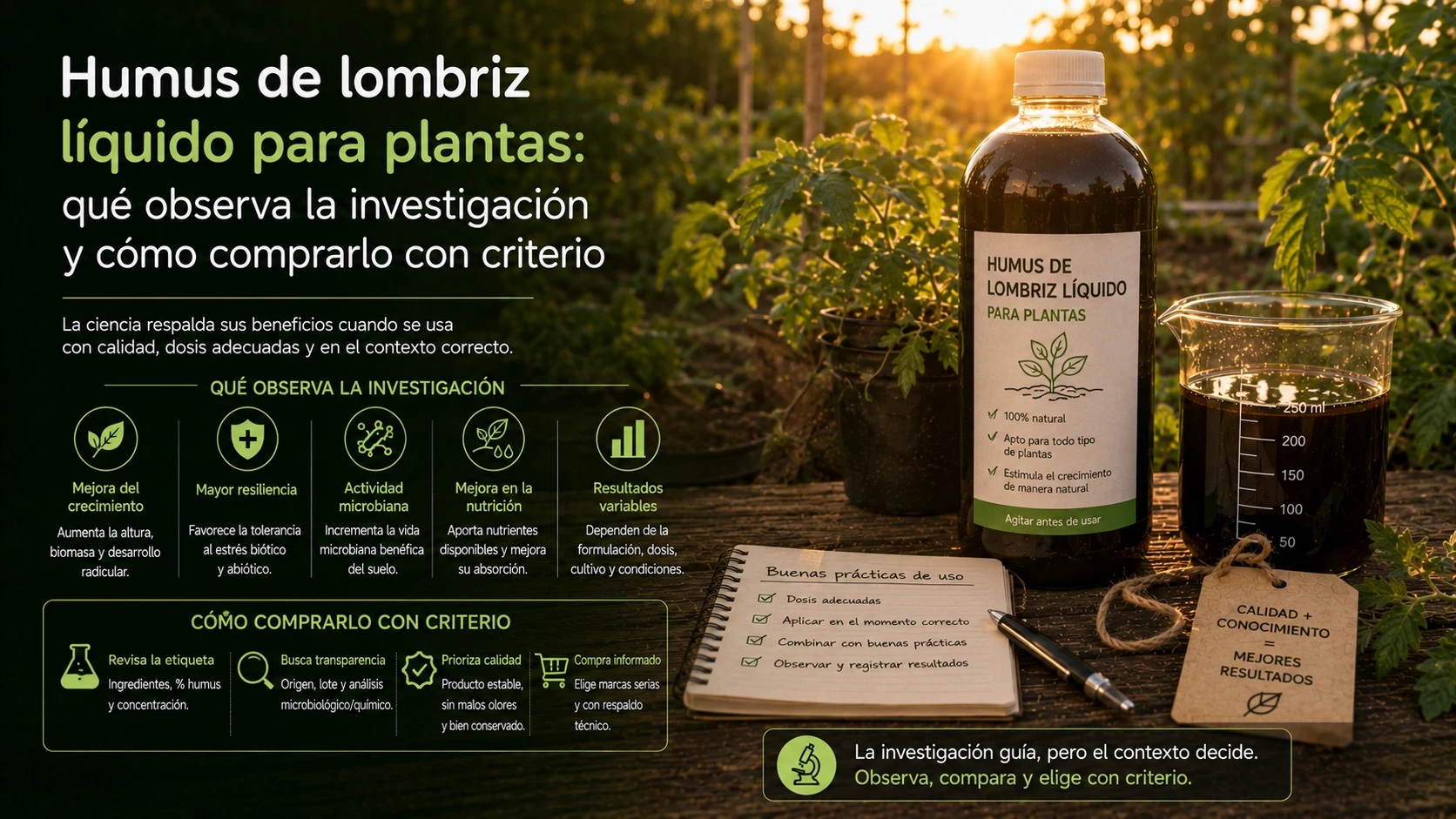 Plantas decorativas de interior nutridas de forma segura y suave con humus líquido.
